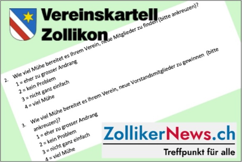 Medial begleitete Umfrage des Vereinskartells (Grafik: ZN)