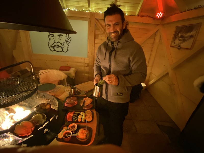 Unser Grillmeister Yannick 