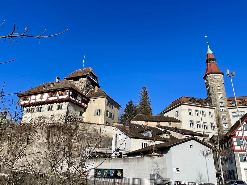 Frauenfelds historische Seite mit dem Schloss