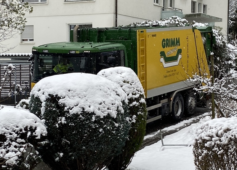 Letzte Fahrt von «Grimm entsorgt» Ende Dezember (Fotos: ZN)