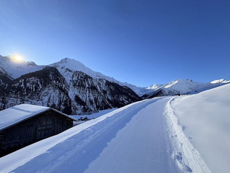 Sorgsam präparierter Wanderweg